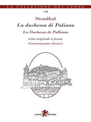cover image of La duchessa di Paliano/La Duchesse de Palliano
